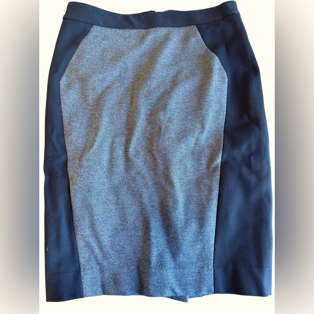 Loft Black and Grey Skirt